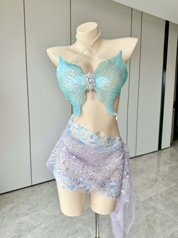 Lacewing Bralette Resin Mermaid Corset Bra Top Cosplay Costume Patent-Protected