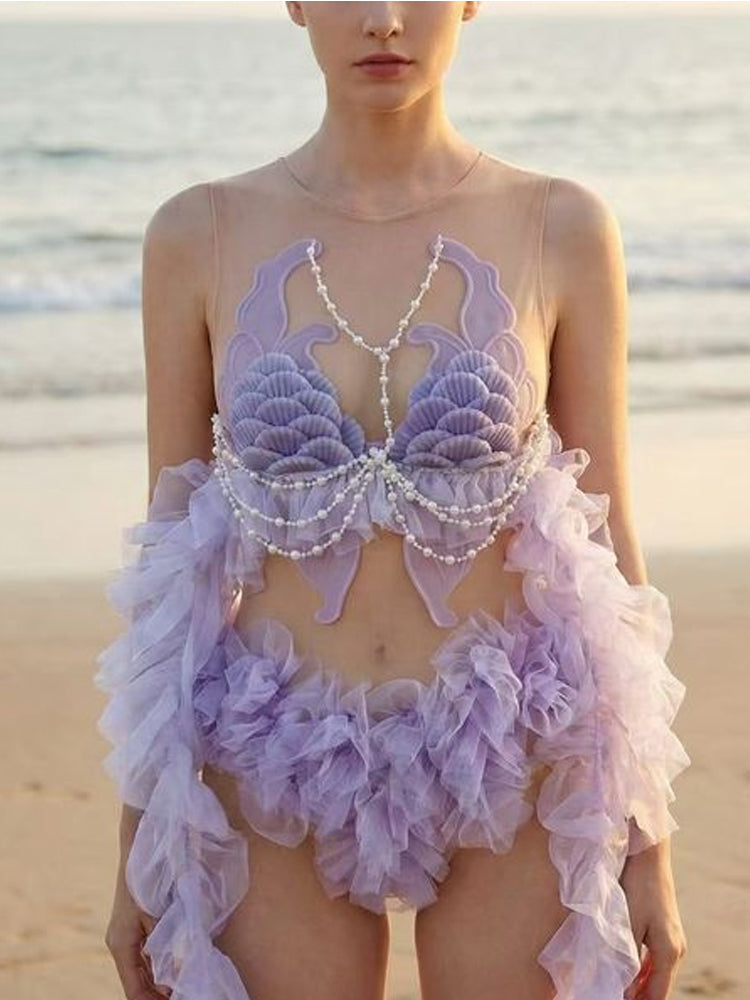 Mermaid Silicone Mermaid Butterfly Style Bodysuit Top - Mermaid Lucia Patent-Protected – Image 5