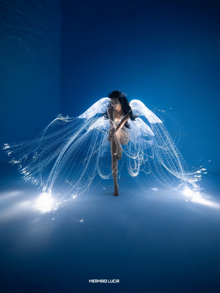 Mermaid Siren fiber optic angel wings