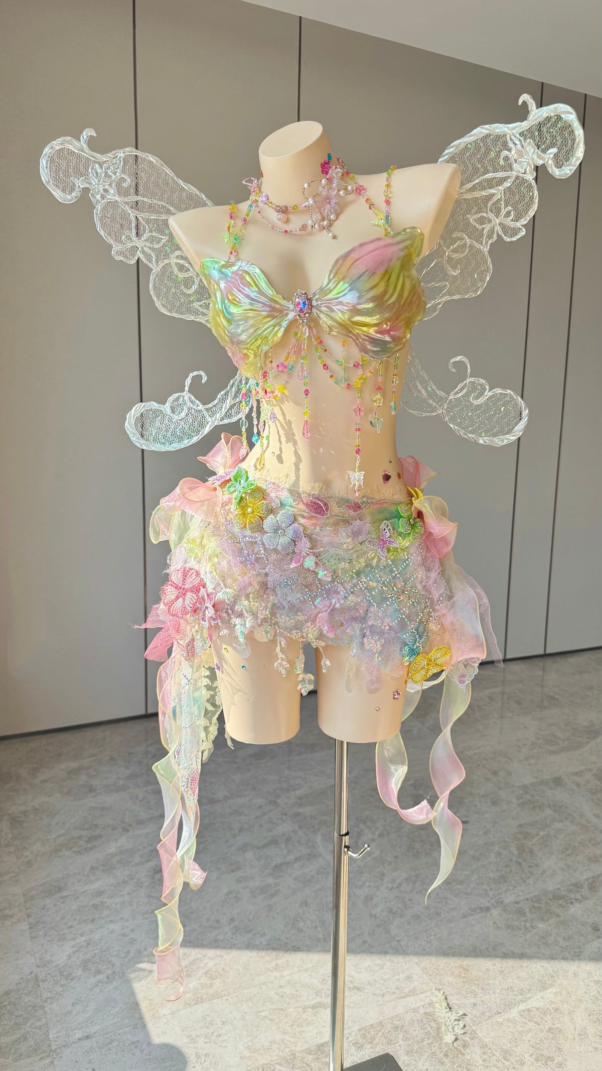 Mermaid Lucia Prismatic Bow Sonata Resin Corset Bra Top Cosplay Costume Patent-Protected – Image 3