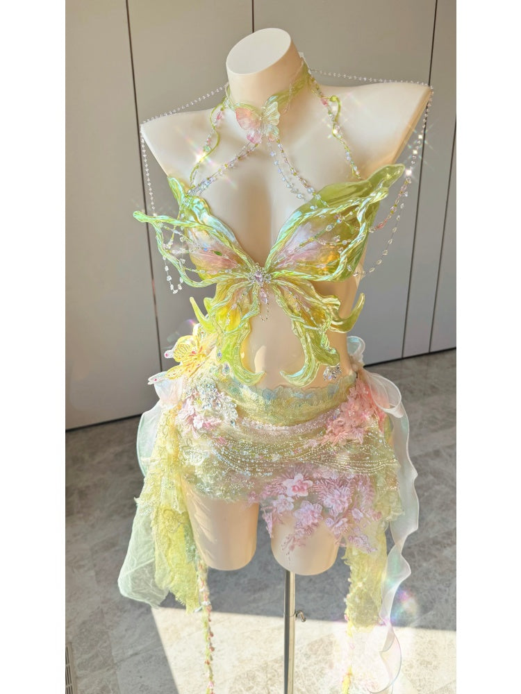 Spring Blossom Butterfly Dream resin mermaid corset