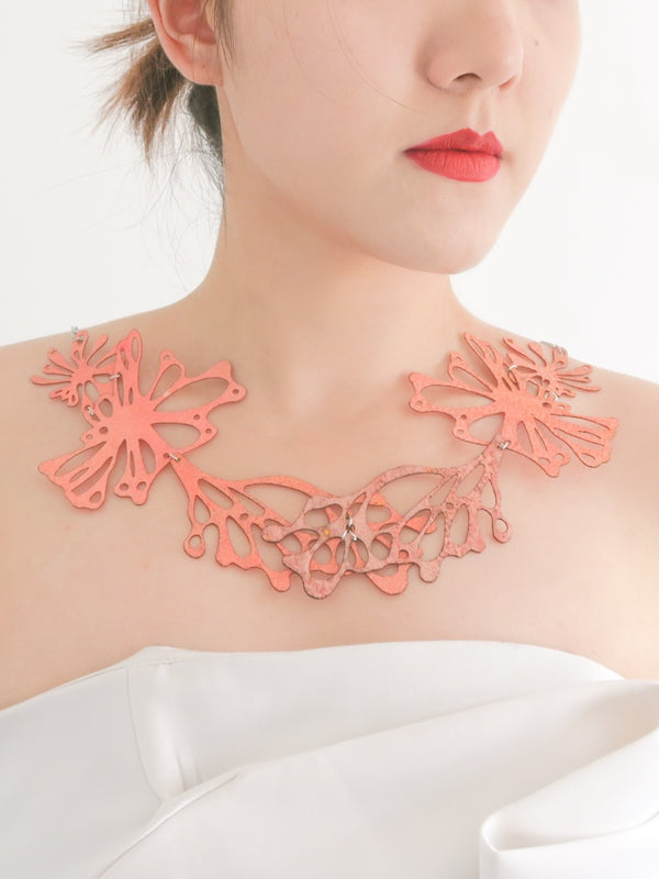 Eco-Friendly Sustainable Mushroom Leather Necklace – UK Design Patent