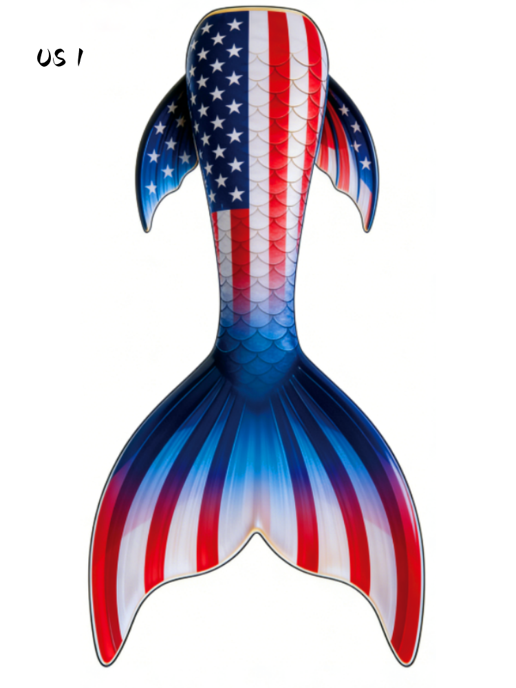 USA inspired fabric mermaid tail by Mermaid Lucia