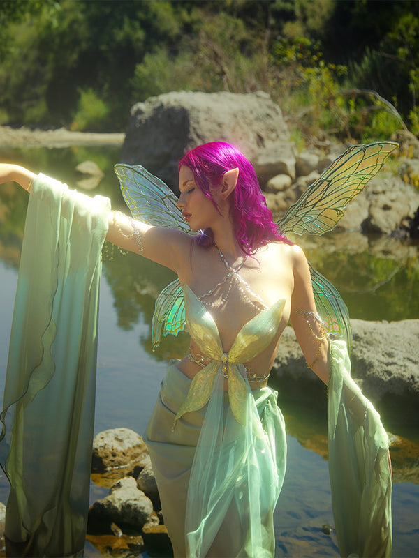 Dragonfly Wings Resin Mermaid Corset Bra Top Cosplay Costume Patent-Protected