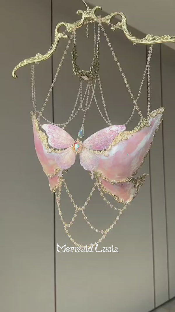 Magic Pink Butterfly Resin Top Costume Patent-Protected