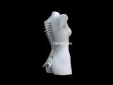 Super Cool Waterproof Luminous High-Tech 3D Printed Soft Silicone Biomimetic Realistic Mermaid Spine Bone Skeletal Structure Skeleton Costume Decoration Cosplay Patent-Protected