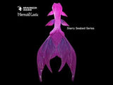 112 Siren Song Series Ultralight Silicone Mermaid Merman Tail White Purple