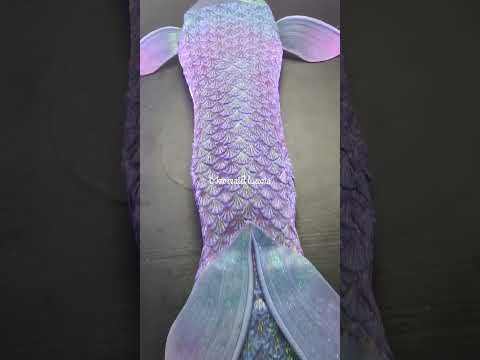 124 Reef Reverie Series Ultralight Silicone Mermaid Merman Tail Red Black