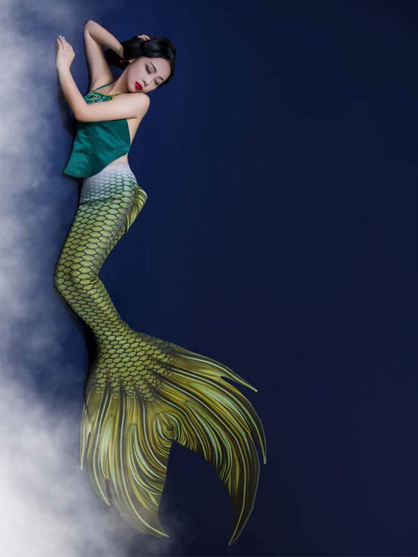 Mackerel Fish Mermaid Tail 7 Green