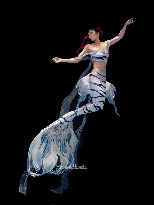 Tiger Stripes Mermaid Merman Tail