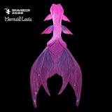 167 Starry Seabed Series Ultralight Silicone Mermaid Merman Tail Rose Purple 1