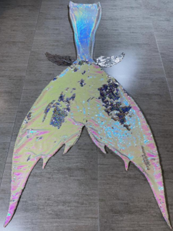 Mermaid Joint Sequin Tail 29 Metallic Sliver