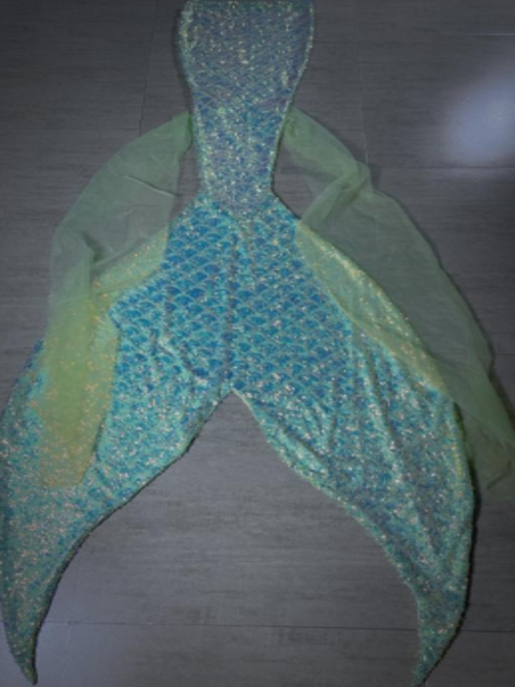 Mermaid Joint Sequin Tail 36 Green Scales