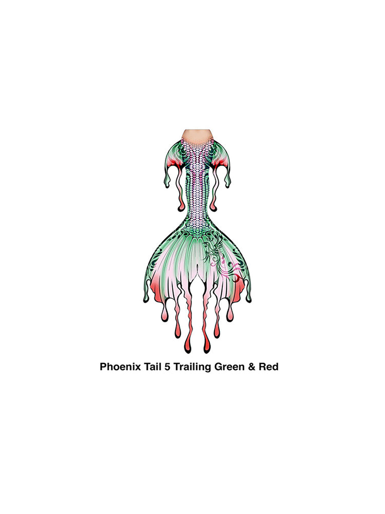 Phoenix Tail 5 Trailing Green & Red