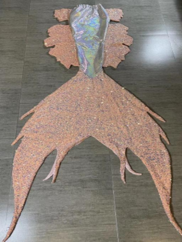 Mermaid Joint Sequin Tail 42 Pink Siliver