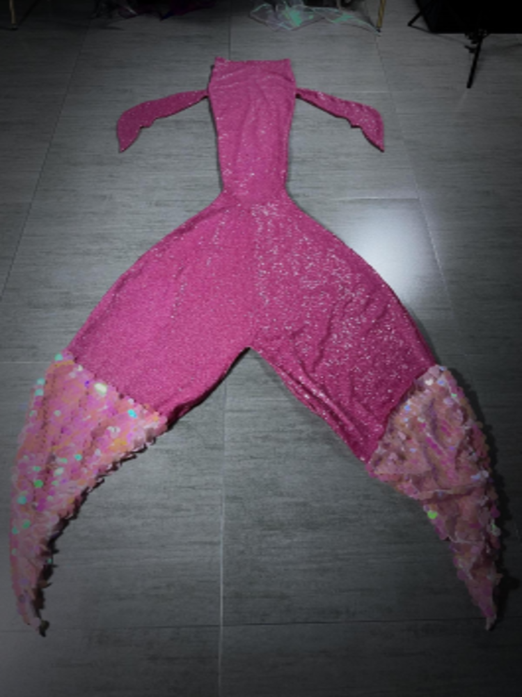 Mermaid Joint Sequin Tail 50 Joint Pink