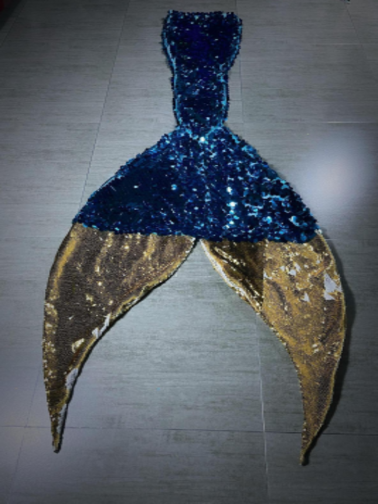 Mermaid Joint Sequin Tail 51 Dark Blue Golden