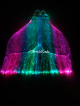 Waterproof Swimmable Luminous Optic Fiber Mermaid Monofin Sheath Cover