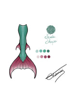 Burgundy Ice Silicone Mermaid Merman Tail Monofin for Diving Swimming Cosplay Co-branding Style 1