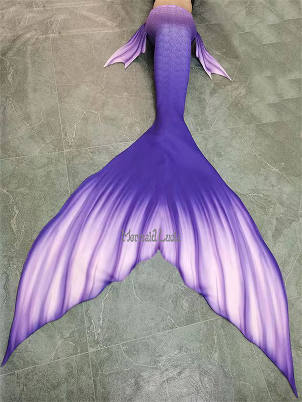 Fantasy Illusion Mermaid Tail Color 3 Purple White