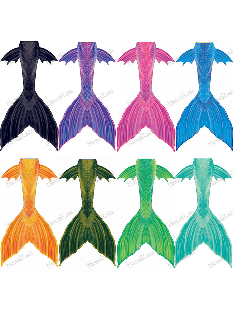 Fantasy Illusion Mermaid Tail Color 1 Blue Pink