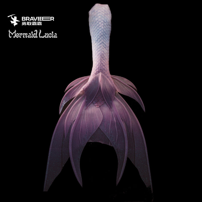 94 Siren Song Series Ultralight Silicone Mermaid Merman Tail Blue Red 2