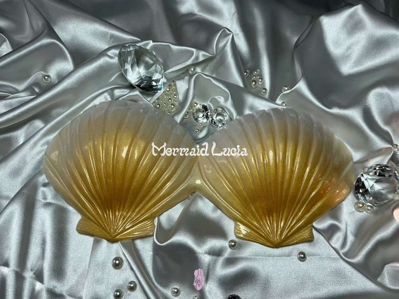 Mermaid Silicone Shell Bra Style 6 Little Mermaid Top Costume Swimwear  matching Mermaid Tails Monofin Fin Bras