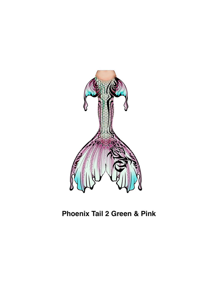 Phoenix Tail 2 Trailing Green & Pink