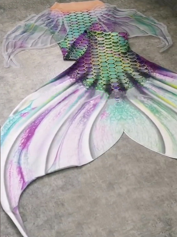 Rainbow Trout Mermaid Tail 1 Purple Green