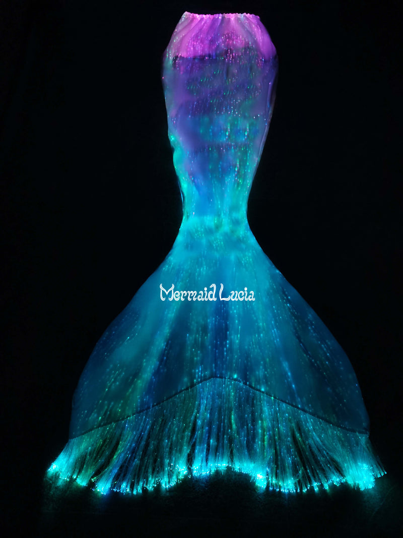 Luminous Mermaid Tail Mermaids Glow Wedding Cosplay Swimsuit Diving Performance Waterproof