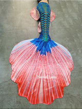 Big Koi Fluke Synthetic Silk Reflective Fabric Mermaid Tail