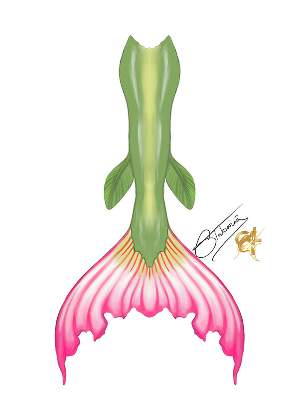 Sabi Star Silicone Mermaid Merman Tail Monofin for Diving Swimming Cosplay Co-branding Style 2