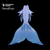 5 Fairytale Series Ultralight Silicone Mermaid Merman Tail Blue Purple 2