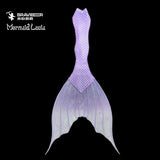 67 Ocean Dreams Series Ultralight Silicone Mermaid Merman Tail White Purple 3
