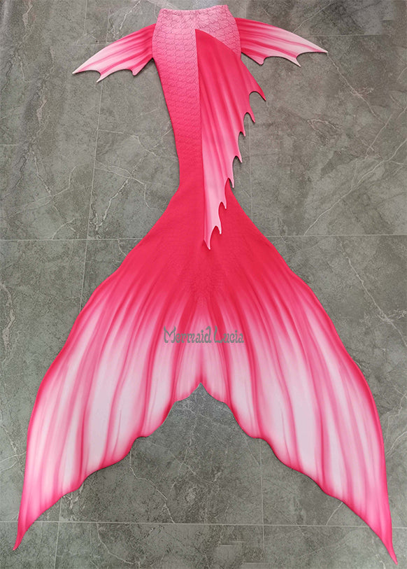 Fantasy Illusion Mermaid Tail Color 4 Pink White