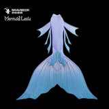 6 Fairytale Series Ultralight Silicone Mermaid Merman Tail Blue Purple 3