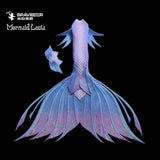 10 Fairytale Series Ultralight Silicone Mermaid Merman Tail Blue Purple 7