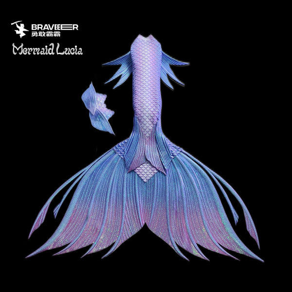 10 Fairytale Series Ultralight Silicone Mermaid Merman Tail Blue Purple 7