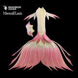 25 Fairytale Series Ultralight Silicone Mermaid Merman Tail Gold Pink 4