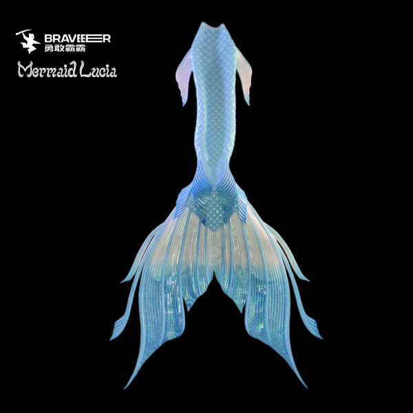 63 Ocean Dreams Series Ultralight Silicone Mermaid Merman Tail Sky Blue