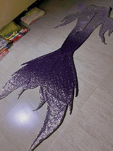 Mermaid Small Gradient Sequin Tail 8 Gradient Purple