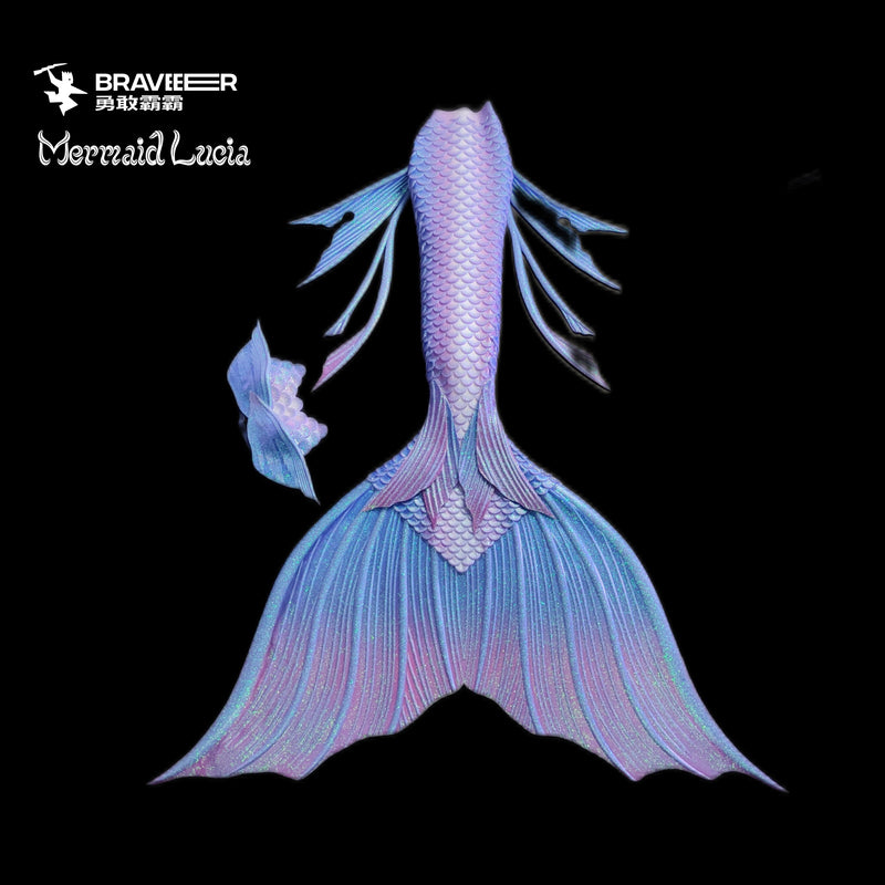 11 Fairytale Series Ultralight Silicone Mermaid Merman Tail Blue Purple 8