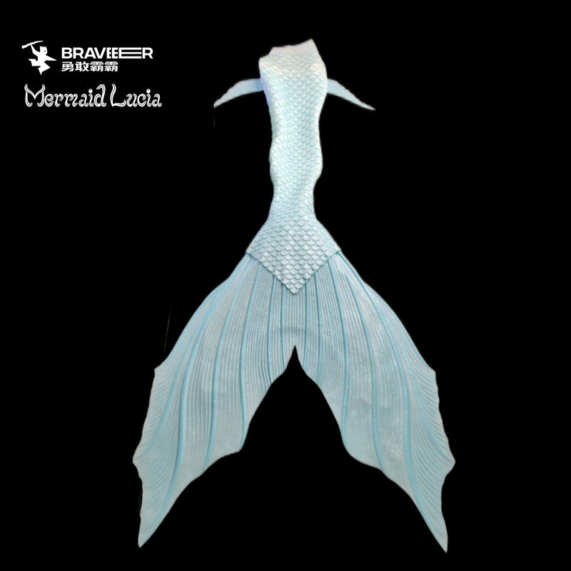 46 Ocean Dreams Series Ultralight Silicone Mermaid Merman Tail Light Blue