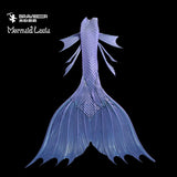 38 Fairytale Series Ultralight Silicone Mermaid Merman Tail Silver Purple 4