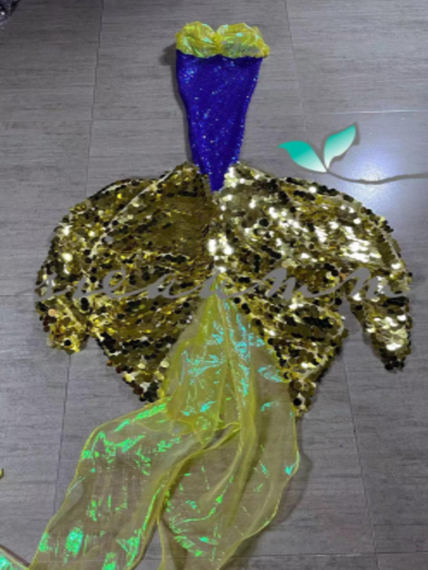 Mermaid Big Sequin Tail 8 Snow White