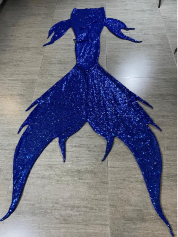 Mermaid Joint Sequin Tail 3 Bright Blue