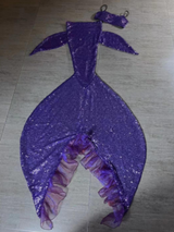 Mermaid Joint Sequin Tail 5 Purple Princess