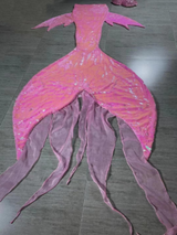 Mermaid Joint Sequin Tail 8 Pink Yellow