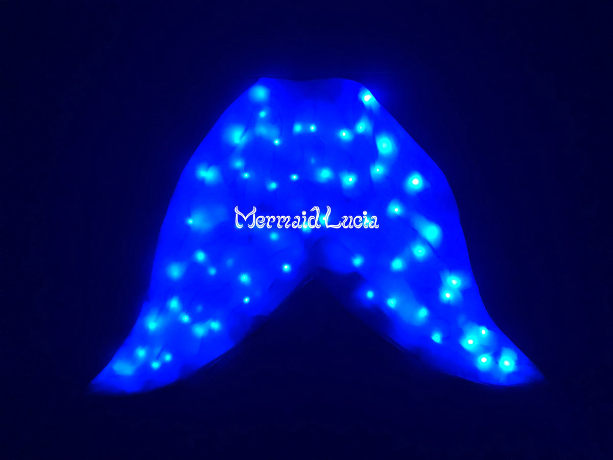Waterproof Swimmable Luminous LED Mermaid Monofin Sheath Cover Christmas Halloween Cosplay – Image 3