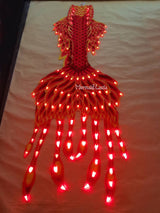Epic LED Multi-layer Fabric Mermaid Merman Tail Style 2 Yellow Color